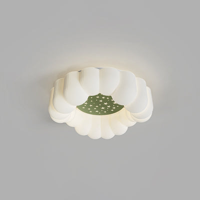 Zeitgenössische nordische Wolken-Stern-runde Eisen-ABS LED-Unterputz-Deckenleuchte für Schlafzimmer 