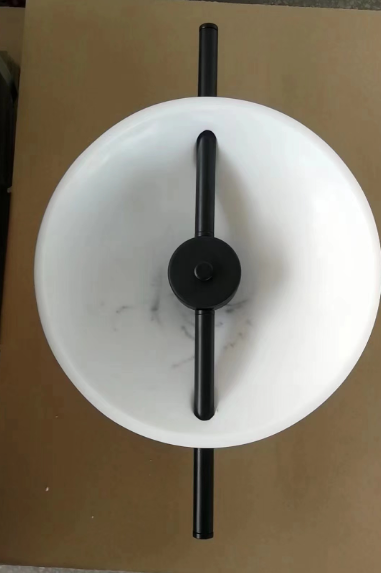 Aplique de pared LED de hierro y mármol redondo minimalista moderno escandinavo 
