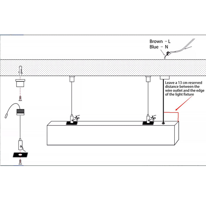Augenpflege LED Linear Pendelleuchte für Home Office - Blendfreies, langlebiges professionelles Licht, hochwertige Aluminiumverarbeitung 