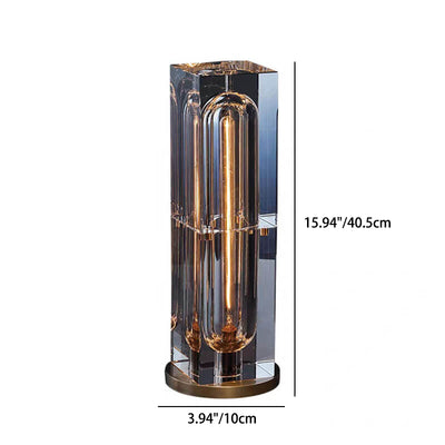 Moderne Kristall-Stereo-Geometrie-Design 1-Licht Tischlampe 