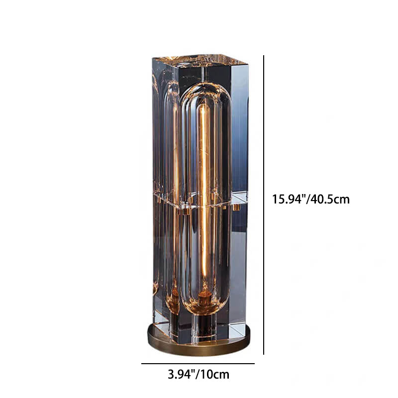 Moderne Kristall-Stereo-Geometrie-Design 1-Licht Tischlampe 