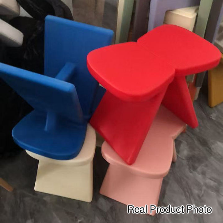 Modern Minimalist PE Rectangular Low Stool Armless For Entryways