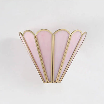Nordische minimalistische 1-flammige Wandleuchte aus Messingglas 