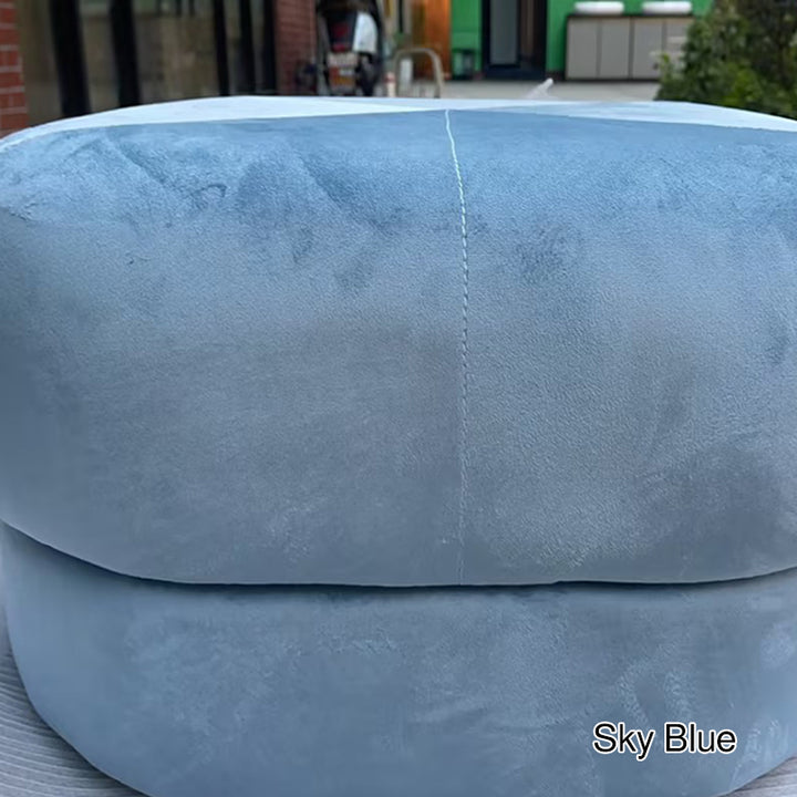 Tabouret en éponge en tissu rond carré de simplicité moderne pour salon 