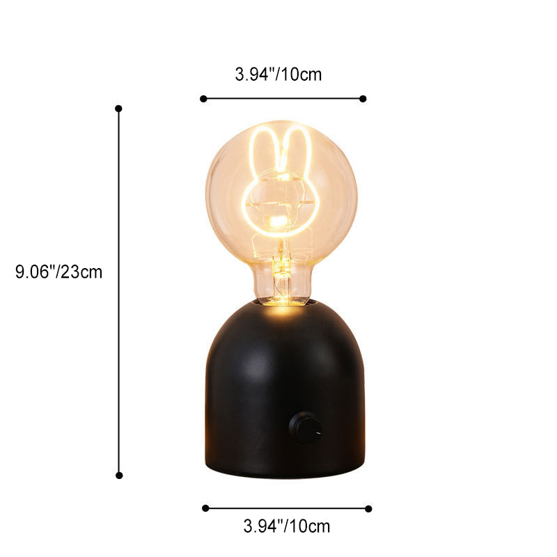 Moderne Art Deco Runde Glas Holz LED Tisch Lampe Für Schlafzimmer 