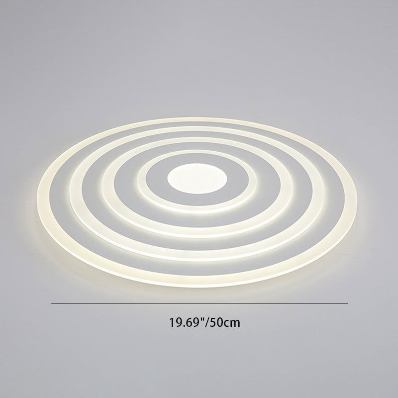 Moderne unbedeutende runde Eisen-Acryl-LED-Deckenleuchte für Schlafzimmer 
