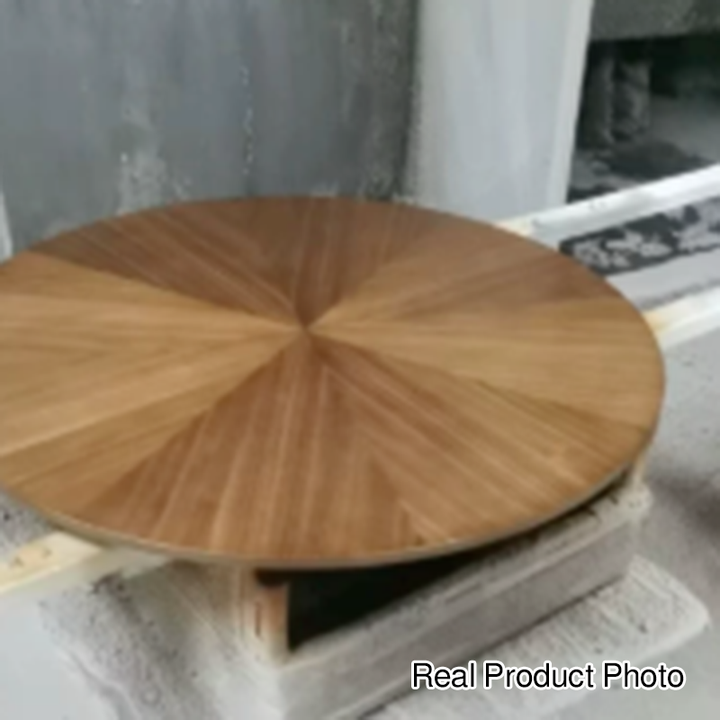 Mesa de comedor contemporánea retro redonda cónica de nogal y acero al carbono para 2 asientos 