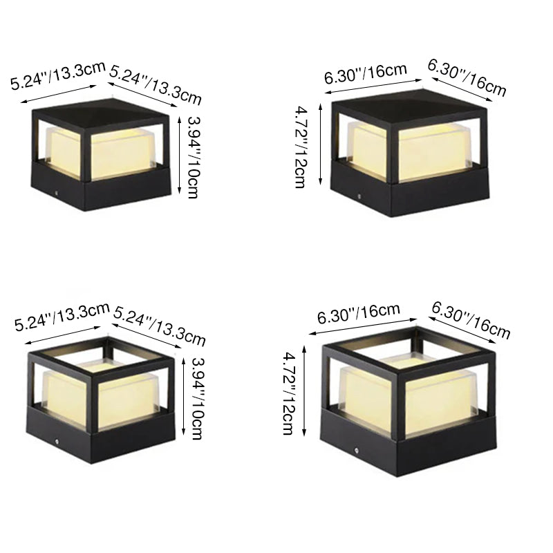 Industrial Waterproof Aluminum Cylinder LED Outdoor Lawn Landscape Light