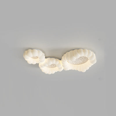 Zeitgenössische nordische Wolken-Stern-runde Eisen-ABS LED-Unterputz-Deckenleuchte für Schlafzimmer 