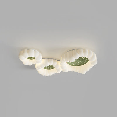 Zeitgenössische nordische Wolken-Stern-runde Eisen-ABS LED-Unterputz-Deckenleuchte für Schlafzimmer 