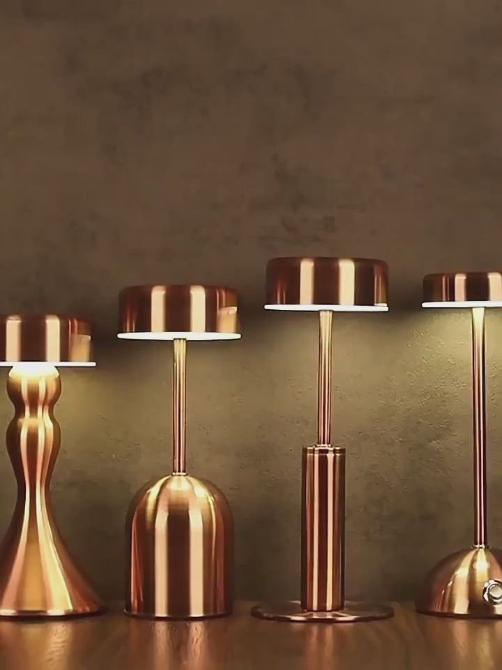 Modern Minimalist Metal Acrylic Cylindrical LED Charging Night Light Table Lamp For Living Room &amp; Bedroom