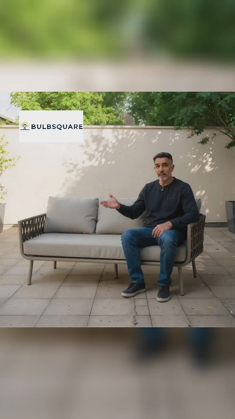 Waterproof Coastal-Inspired Aluminum Outdoor Sofa - 1/2/3-Seater For Garden & Balcony