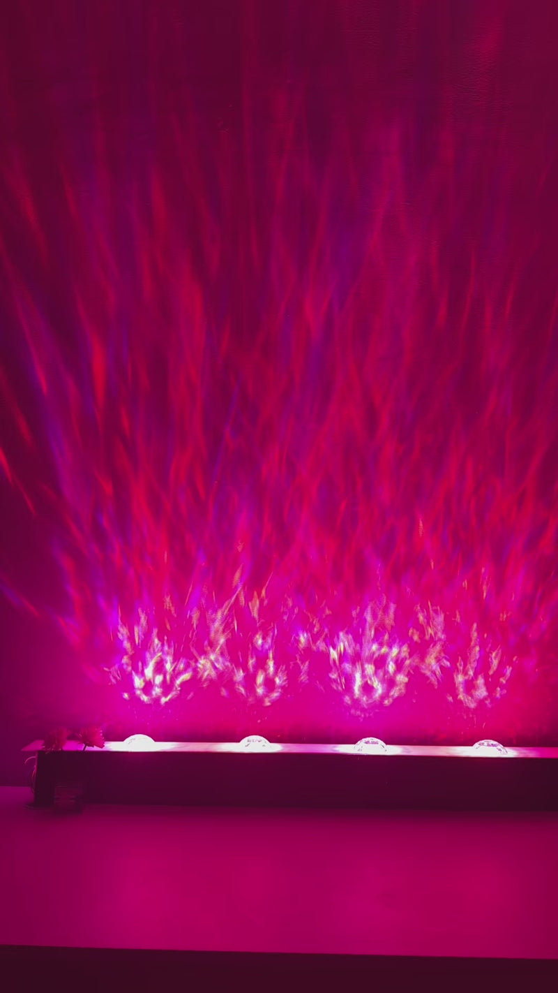 3D Water Ripple LED Wall Light – Modern Ambient Lighting for Bedroom or Lounge
