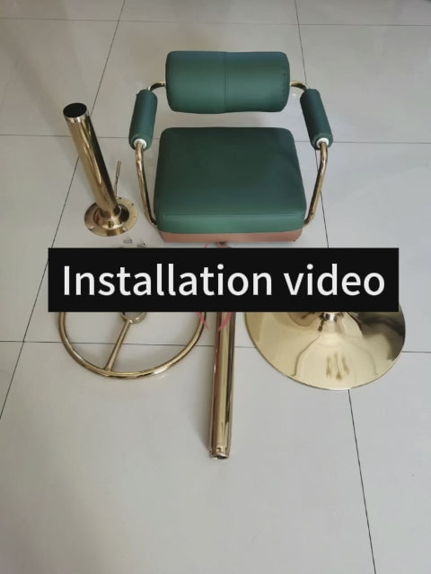 Zeitgenössischer Luxus-Kunstleder-Polster-Drehhocker mit höhenverstellbarer Armlehne und Fußstütze für Esszimmer 