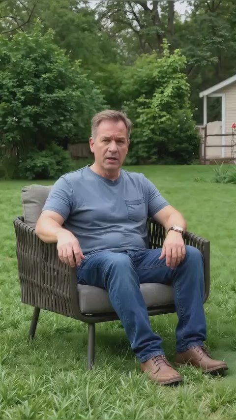 Stain-Resistant Modern Aluminum Outdoor Sofa - 1/3-Seater For Outdoor Patio & Garden