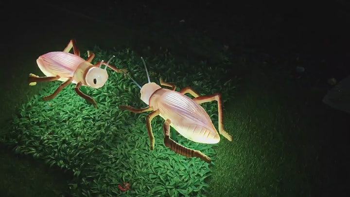 Waterproof Creative Animated Cricket LED Outdoor Light - Landscape Decor With Sound For Garden