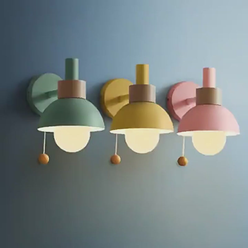 Nordic Macaron Globe 1-Licht Wandleuchte 