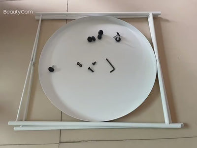 Moderner minimalistischer runder Beistelltisch aus Eisen für Schlafzimmer & Wohnzimmer 