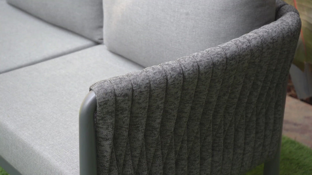 Modern Outdoor Garden Rope Sofa - 1/2/3 Seater For Balcony &amp; Outdoor Patio