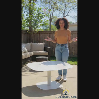 Sleek Waterproof Outdoor Coffee Table - 2-Tier For Outdoor Patio & Garden