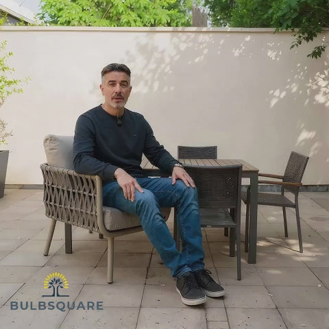 Waterproof Coastal-Inspired Aluminum Outdoor Sofa - 1/2/3-Seater For Garden & Balcony