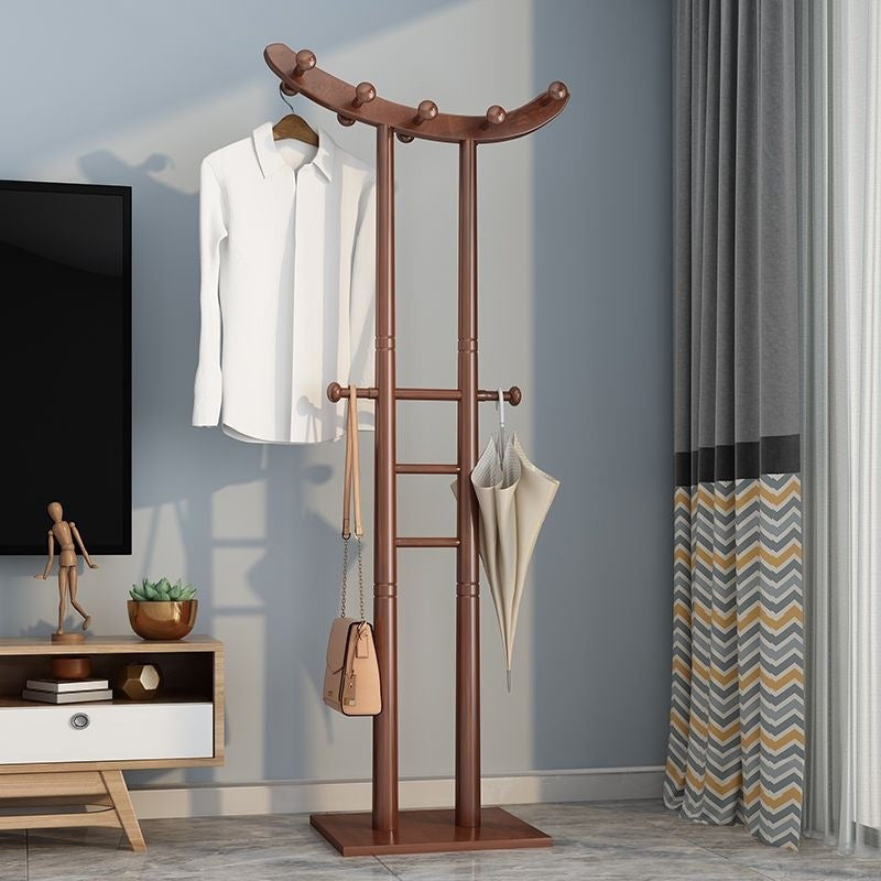 Modern Minimalist Boat-Shaped Hook Solid Wood Display Rack For Living Room