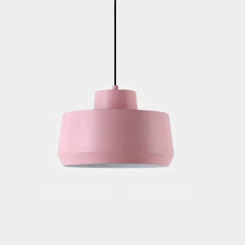 Modern Minimalist Macaron Candy Jar Aluminum Hardware 1-Light Pendant Light For Bedroom