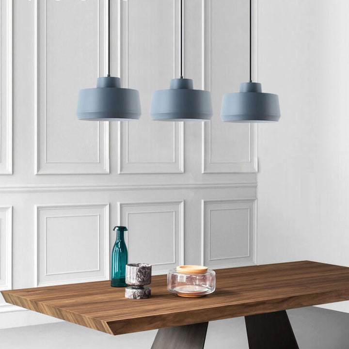 Suspension lumineuse en aluminium à 1 ampoule Macaron Candy Jar 