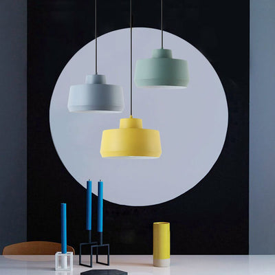 Macaron Candy Jar 1-Light Aluminum Pendant Light