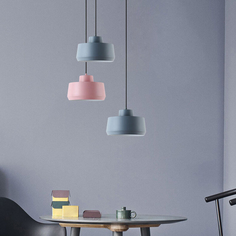 Macaron Candy Jar 1-Light Aluminum Pendant Light