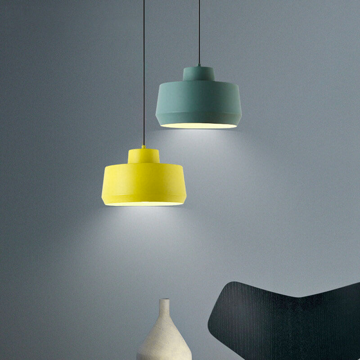 Modern Minimalist Macaron Candy Jar Aluminum Hardware 1-Light Pendant Light For Bedroom