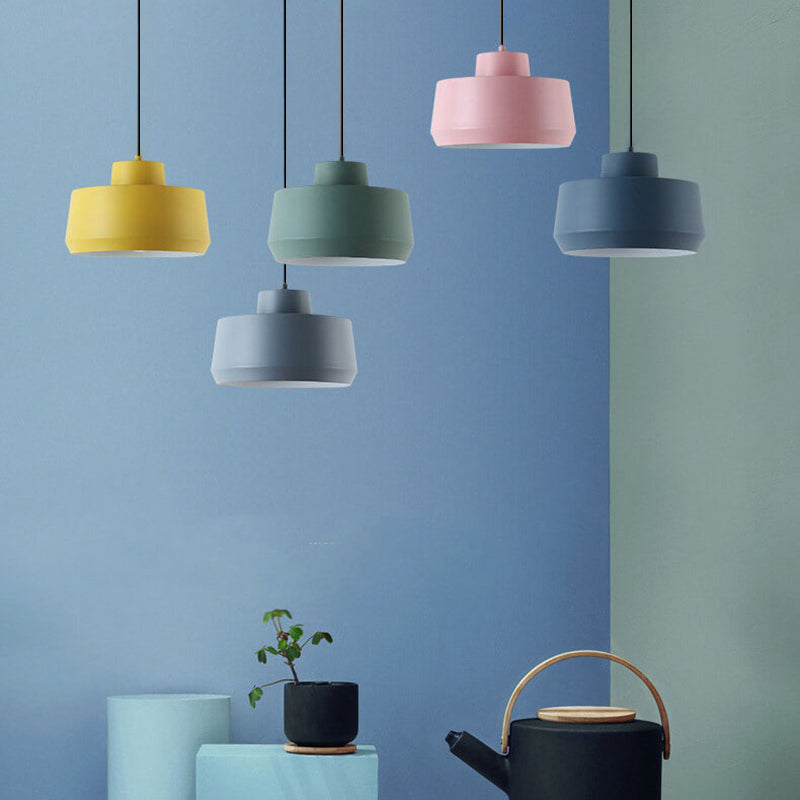 Macaron Candy Jar 1-Light Aluminum Pendant Light