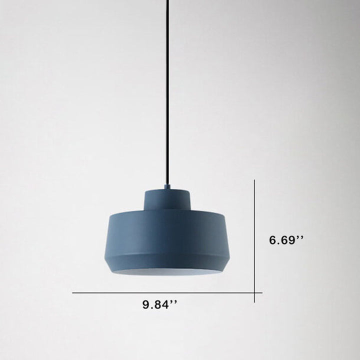 Suspension lumineuse en aluminium à 1 ampoule Macaron Candy Jar 
