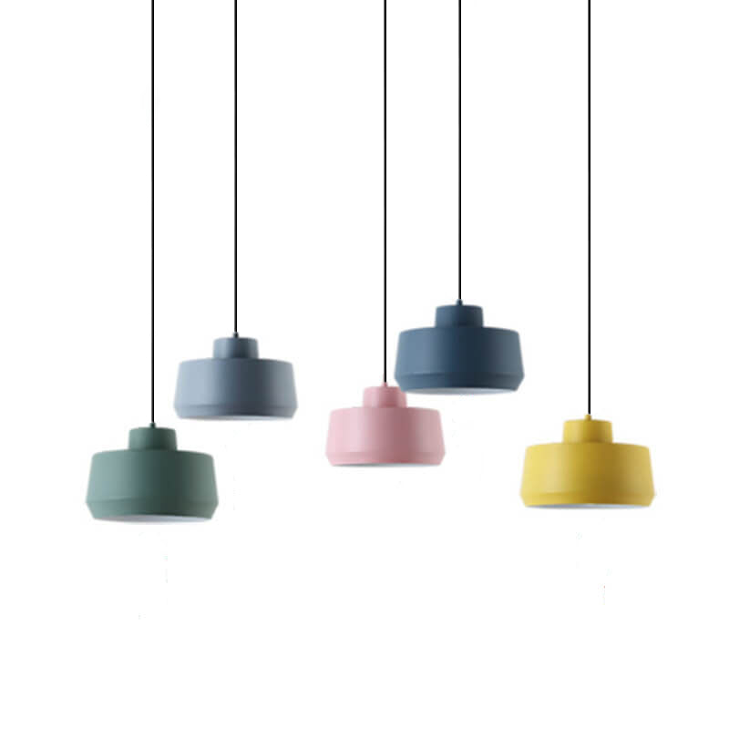 Macaron Candy Jar 1-Light Aluminum Pendant Light