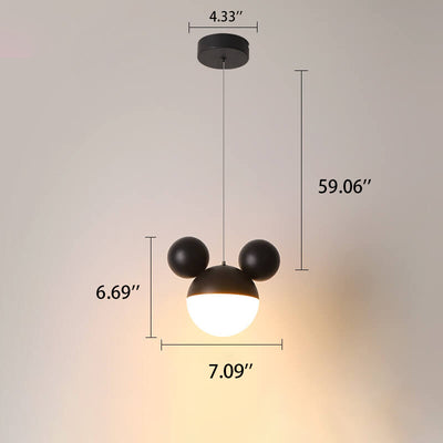 Kindliches minimalistisches Mausdesign LED Macaron Farbe Pendelleuchte 