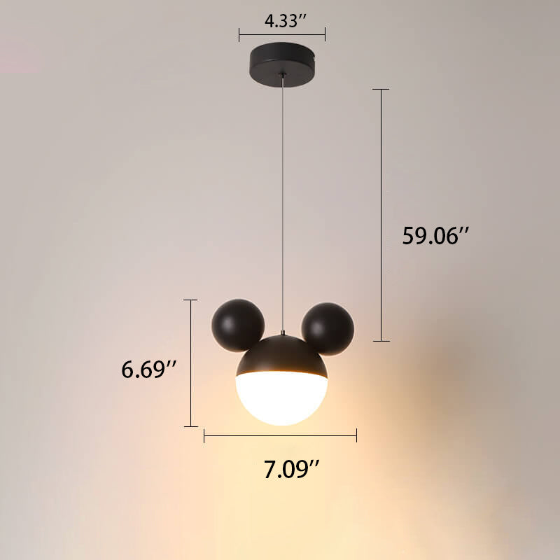 Kindliches minimalistisches Mausdesign LED Macaron Farbe Pendelleuchte 