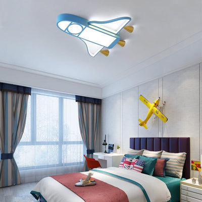 Creative Children's Aircraft LED Flush Mount Ceiling Light