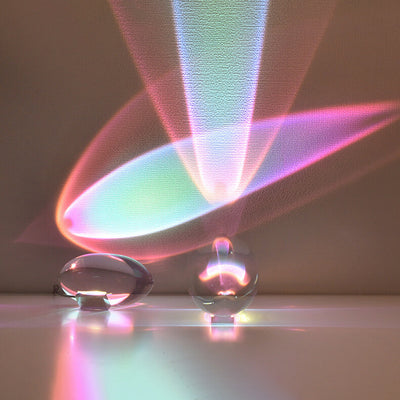 Kreative Kristallprojektion Engelauge LED Tischlampe 