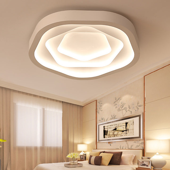 Plafonnier à LED en forme de rose romantique moderne 