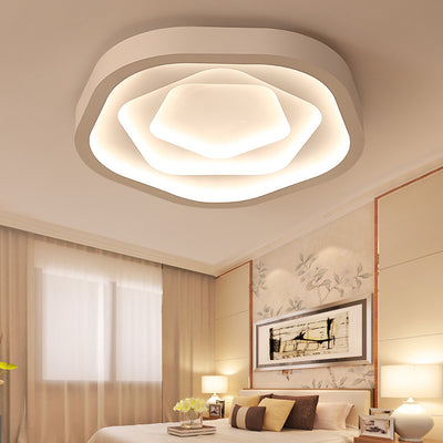 Modern Romantic Rose Shape  LED Flush Mount Light Ceiling Light