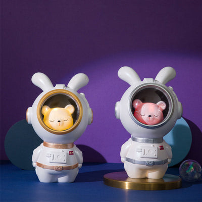 Modern Creative Astronaut Rabbit Duck Resin LED Night Light Table Lamp