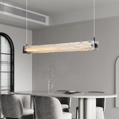 Modern Simple Cloud Glass LED Island Light Chandelier