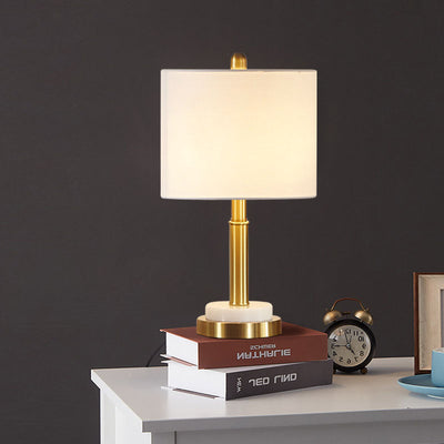 Modern Minimalist Full Copper 1-Light Table Lamp