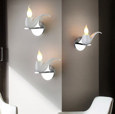 Modern Creative Pipe Resin Hardware 1-Light Wall Sconce Lamp