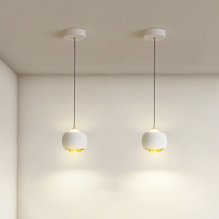 Modern Minimalist Orb Ball Iron Liftable LED Pendant Light