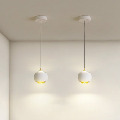 Modern Minimalist Orb Ball Iron Liftable LED Pendant Light