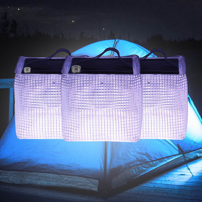 Solar Mehrzweck-Faltbare PVC-Clip-Netz Camping LED Außenleuchten 