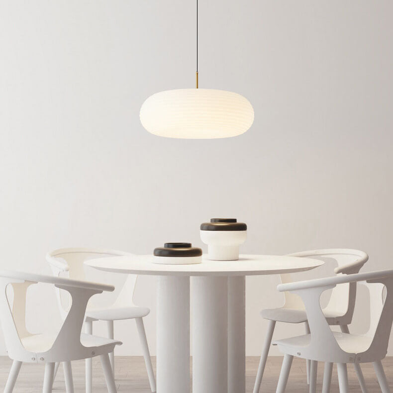 Moderne Creme-Stil Apfel All-Kupfer LED Pendelleuchte 