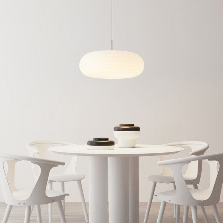 Moderne Creme-Stil Apfel All-Kupfer LED Pendelleuchte 