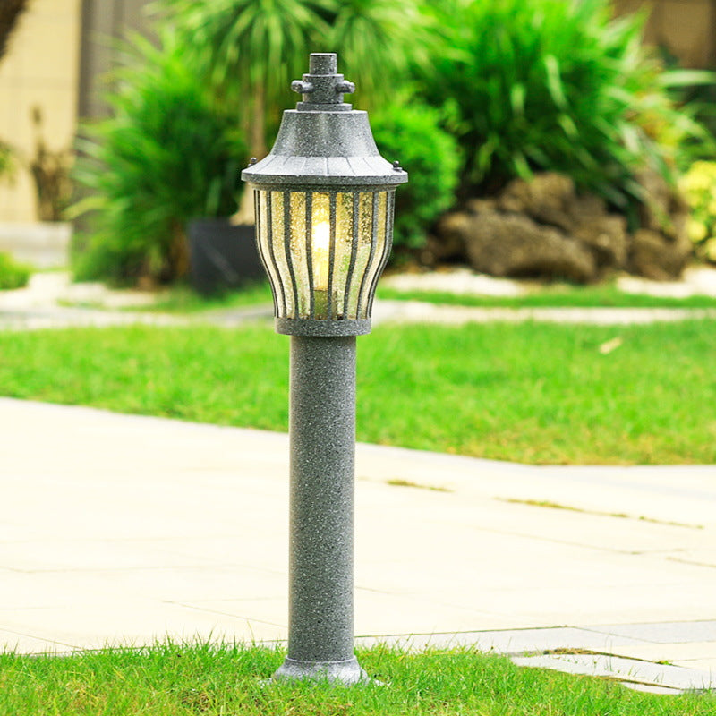ضوء حديقة شمسي LED خارجي من الألومنيوم المصبوب المقاوم للماء بتصميم أوروبي عتيق 